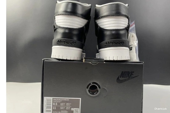 High Dunk Black White CU7544-001 Ambush Nike 1208